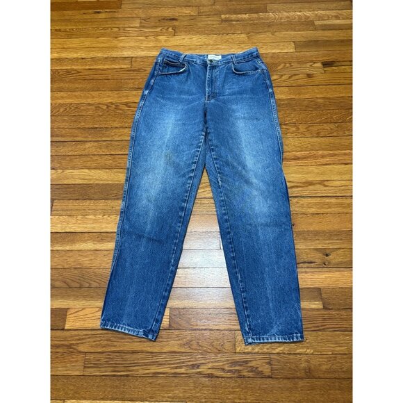 Vintage Calvin Klein Womens Jeans Size 14 31x31 Blue High Rise Mom Denim 90s - Picture 1 of 6